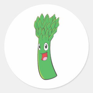I Love Asparagus Ronde Sticker