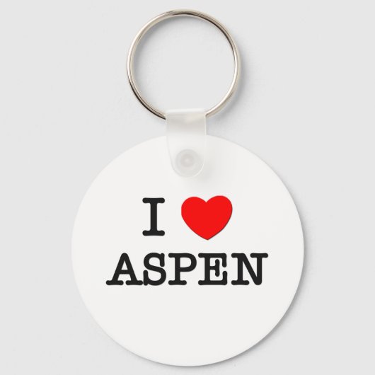 I Love Aspen Sleutelhanger (Voorkant)