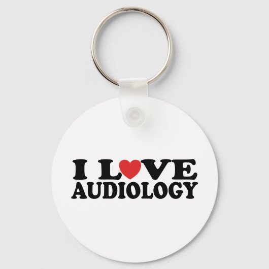 I Love Audiology Sleutelhanger (Voorkant)