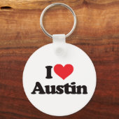 I Love Austin Sleutelhanger (Voorkant)