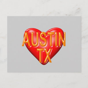 I Love Austin Texas Briefkaart