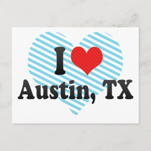 I Love Austin, TX Briefkaart