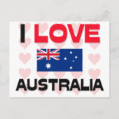 I Love Australia Briefkaart (Voorkant)