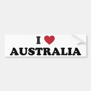 I Love Australia Bumpersticker