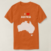 I Love Australia Mixed Up Map T-shirt (Design voorkant)