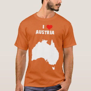 I Love Australia Mixed Up Map T-shirt
