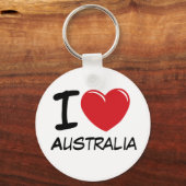 I Love Australia Sleutelhanger (Voorkant)