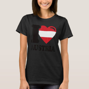 I Love Austria Homeland Austria Flag 5 T-shirt