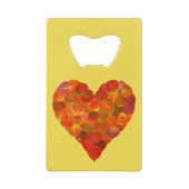I Love Automne, subtil—Coeur feuille d'Aspen rouge (Devant)