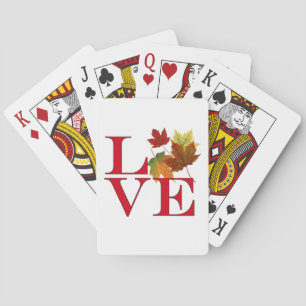 I Love Autumn Pokerkaarten