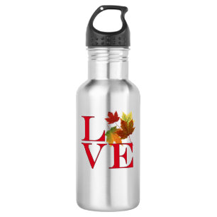I Love Autumn Waterfles