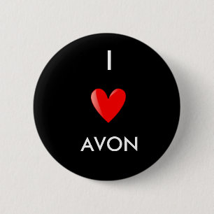 I Love Avon Ronde Button 5,7 Cm