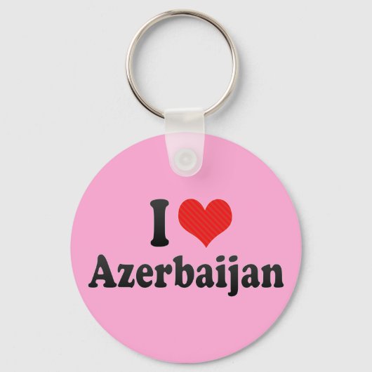 I Love Azerbeidzjan Sleutelhanger (Voorkant)