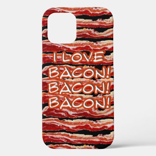 I Love Bacon Bacon Bacon coque iphone (Verso)