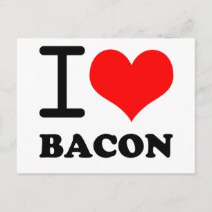 I love bacon briefkaart