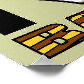 I Love Bacon Funny Poster Signe (Coin)