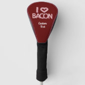 I Love Bacon Golfheadcover (Voorkant)
