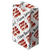 I Love Bacon Klein Cadeauzakje (Voorkant Gekanteld)