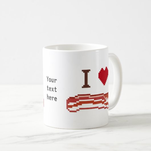 I Love Bacon Koffiemok (Voorkant rechts)