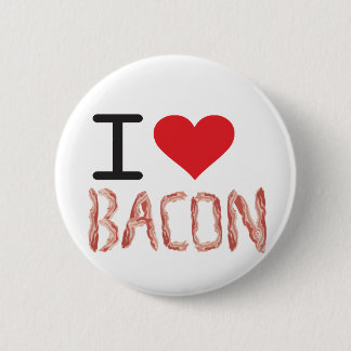 I Love Bacon Ronde Button 5,7 Cm