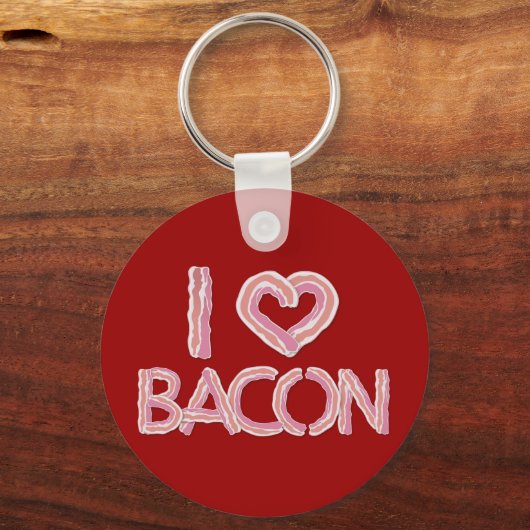 I Love Bacon Sleutelhanger (Voorkant)