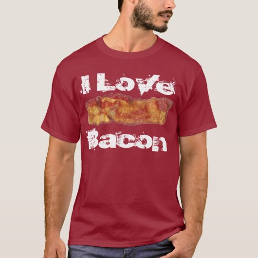 I Love Bacon T-shirt (Voorkant)