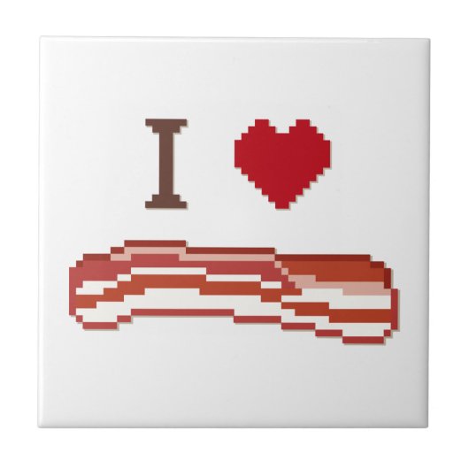 I Love Bacon Tegeltje (Voorkant)