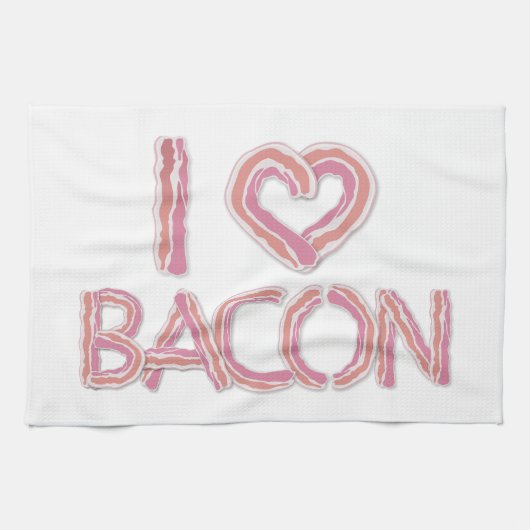 I Love Bacon Theedoek (Horizontaal)