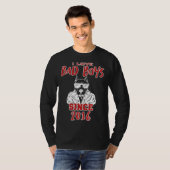 I love bad boys since 2016 t-shirt (Voorkant volledig)