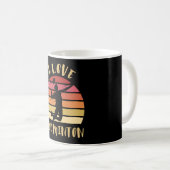 I Love Badminton Jump Smash Koffiemok (Voorkant rechts)