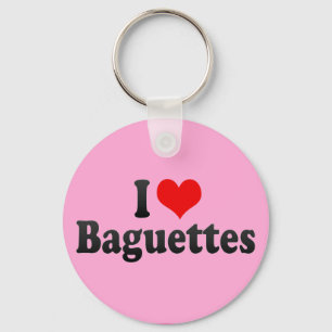 I Love Baguettes Sleutelhanger