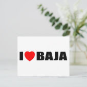 I Love Baja Briefkaart (Staand voorkant)