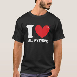 I Love bal pythons, Beste bal python liefhebber ca T-shirt