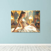 I LOVE BALLET - BALLET & DANCE CANVAS AFDRUK (Insitu (Houten vloer))