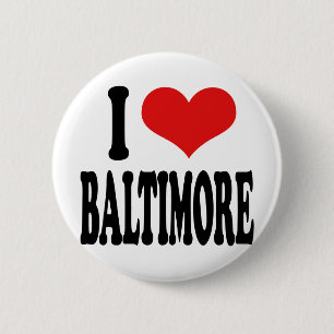 I Love Baltimore Ronde Button 5,7 Cm