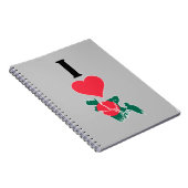 I Love Bangladesh Vertical Heart Country Flag Map Notitieboek (Rechterzijde)