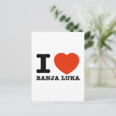 I Love Banja Luka Briefkaart (Staand voorkant)