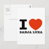 I Love Banja Luka Briefkaart (Voorkant / Achterkant)