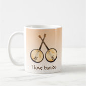 I Love Banjos Instruments de musique Mug (Gauche)