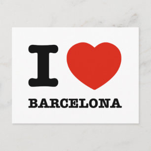 I Love Barcelona Briefkaart