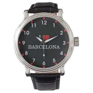 I Love Barcelona Horloge