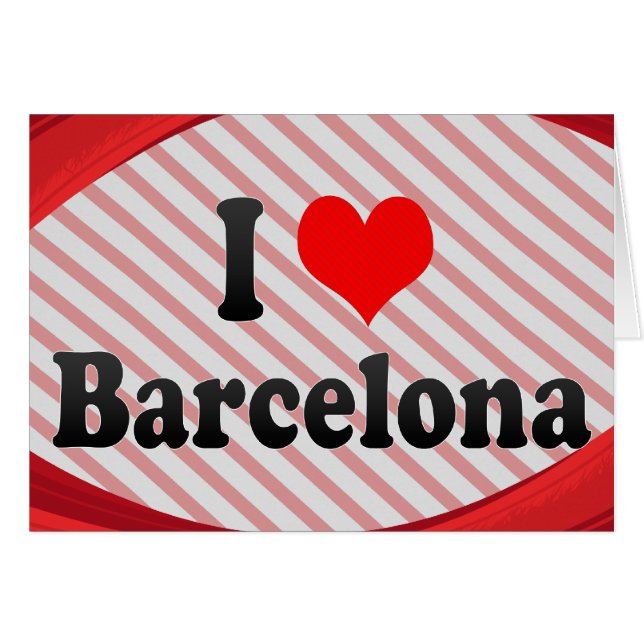 I Love Barcelona, Spanje (Voorkant Horizontaal)
