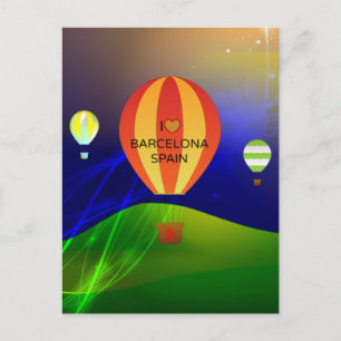 I Love Barcelona, Spanje Briefkaart
