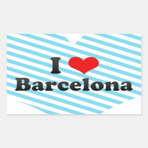 I Love Barcelona, Spanje Rechthoekige Sticker