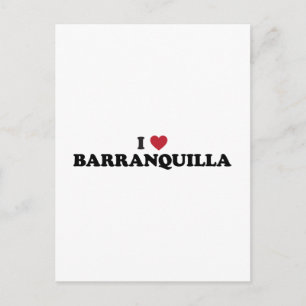 I Love Barranquilla Colombia Briefkaart