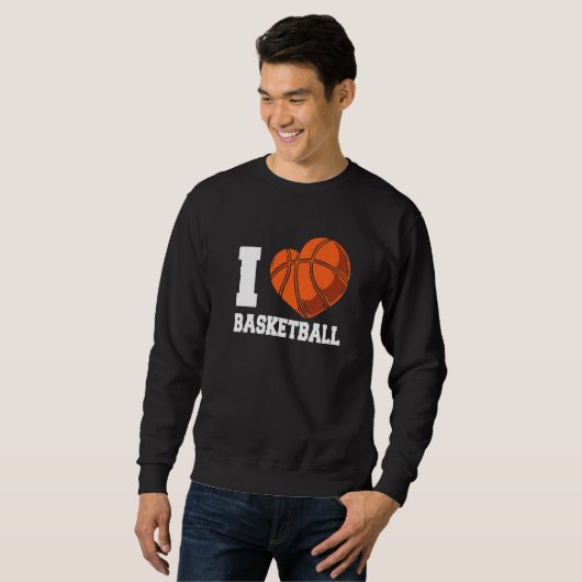 I Love Basketball Coach Match Team Player Trui (Voorkant volledig)