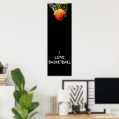 I Love Basketball Poster (Thuiskantoor)