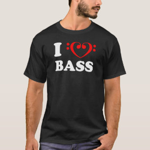 I Love Bass (Bass Clef) T-shirt