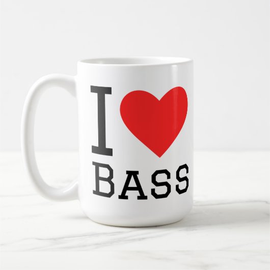 I love bass koffiemok (Links)