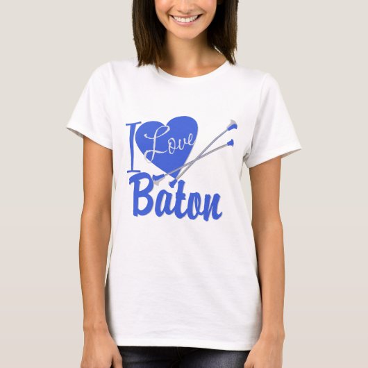 I Love Baton T-shirt (Voorkant)